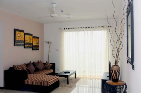 Living Room - 2 bedrooms ~ Largest layout of On320 Apartment at Colombo 2 for immediate sale 